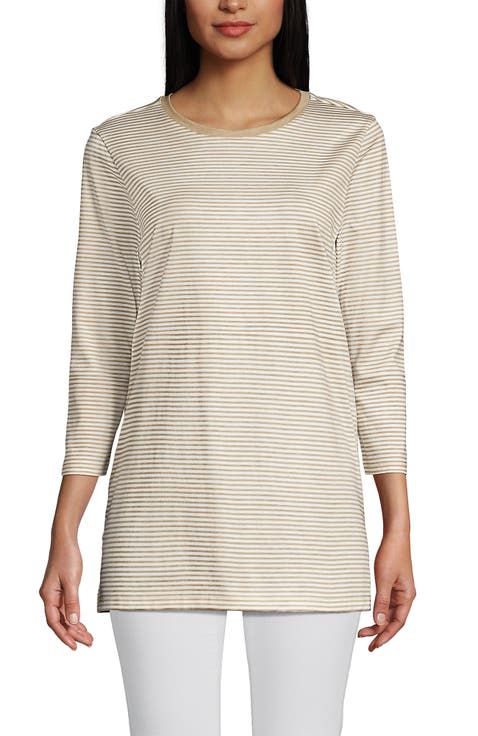 3/4 Sleeve Cotton Supima Tunic
