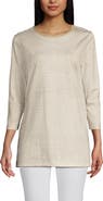 Lands' End 3/4 Sleeve Cotton Supima Tunic