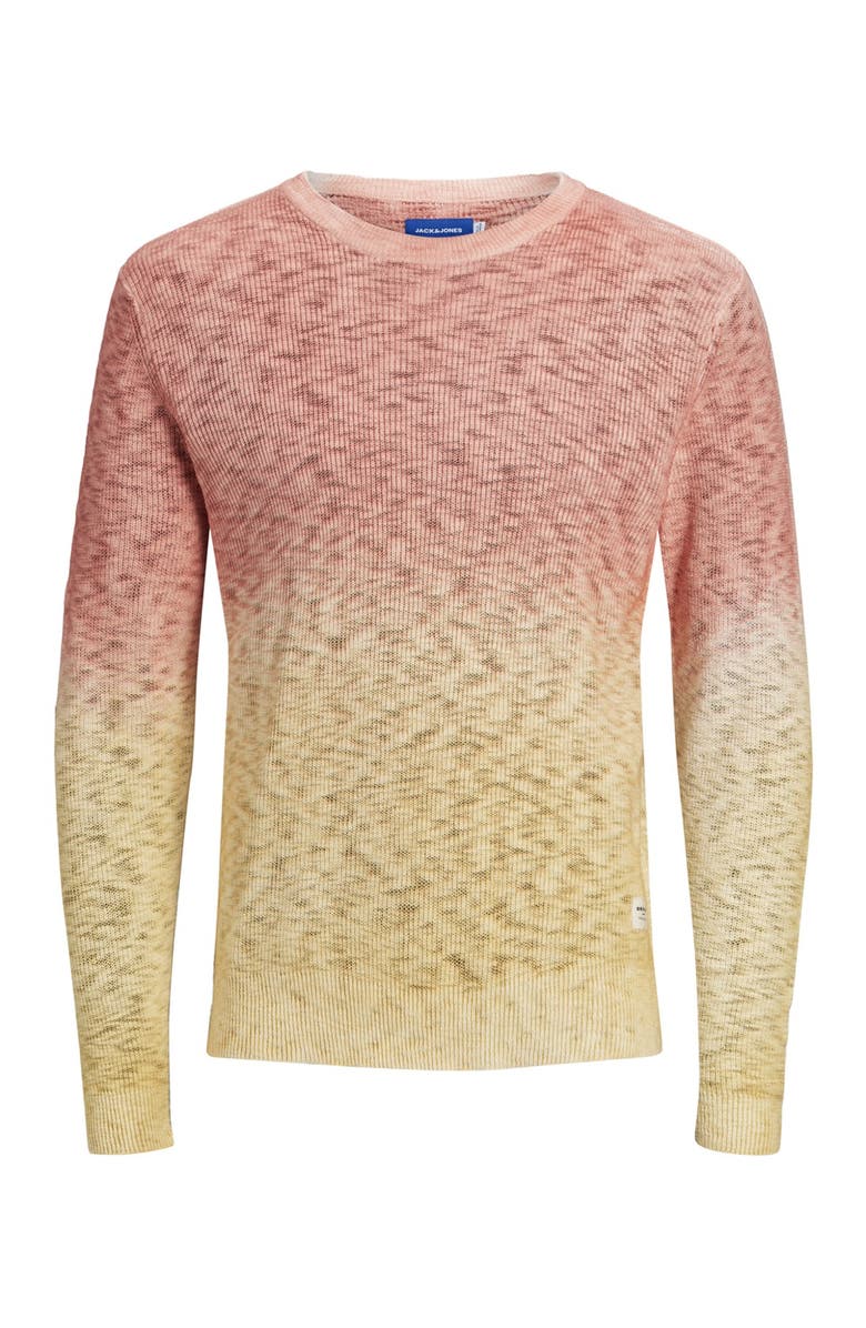 JACK&JONES Jortied Knit Crew Neck Ombre Sweater, Main, color, 