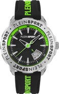 PLEIN SPORT Rampage Silicone Strap Watch, 44mm