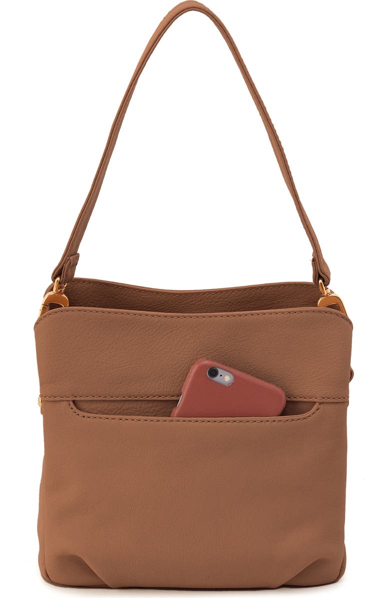 HOBO Starr Convertible Leather Shoulder Bag, Alternate, color, Timber Brown