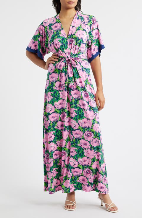 Wisteria Floral Maxi Dress
