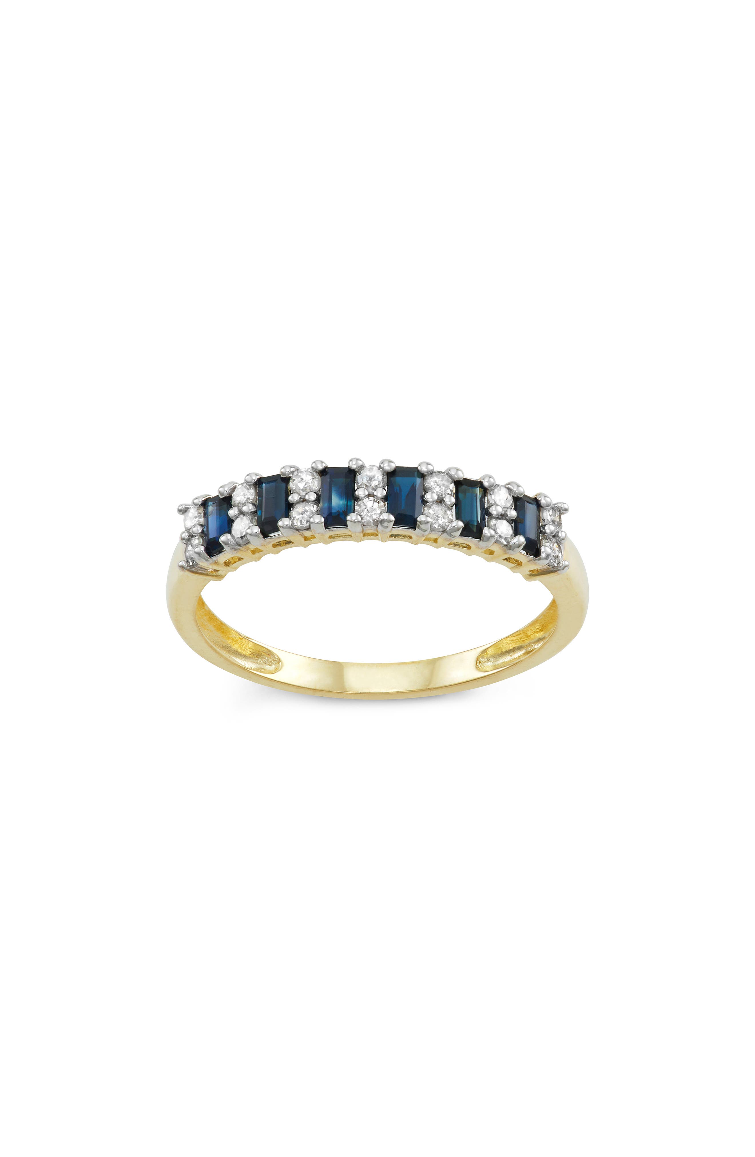 FZN Diamond & Blue Sapphire Band Ring