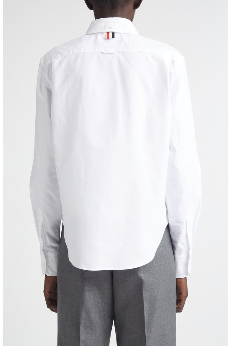 Embroidered Cotton Poplin Button-Down Shirt, Alternate, color, WHITE
