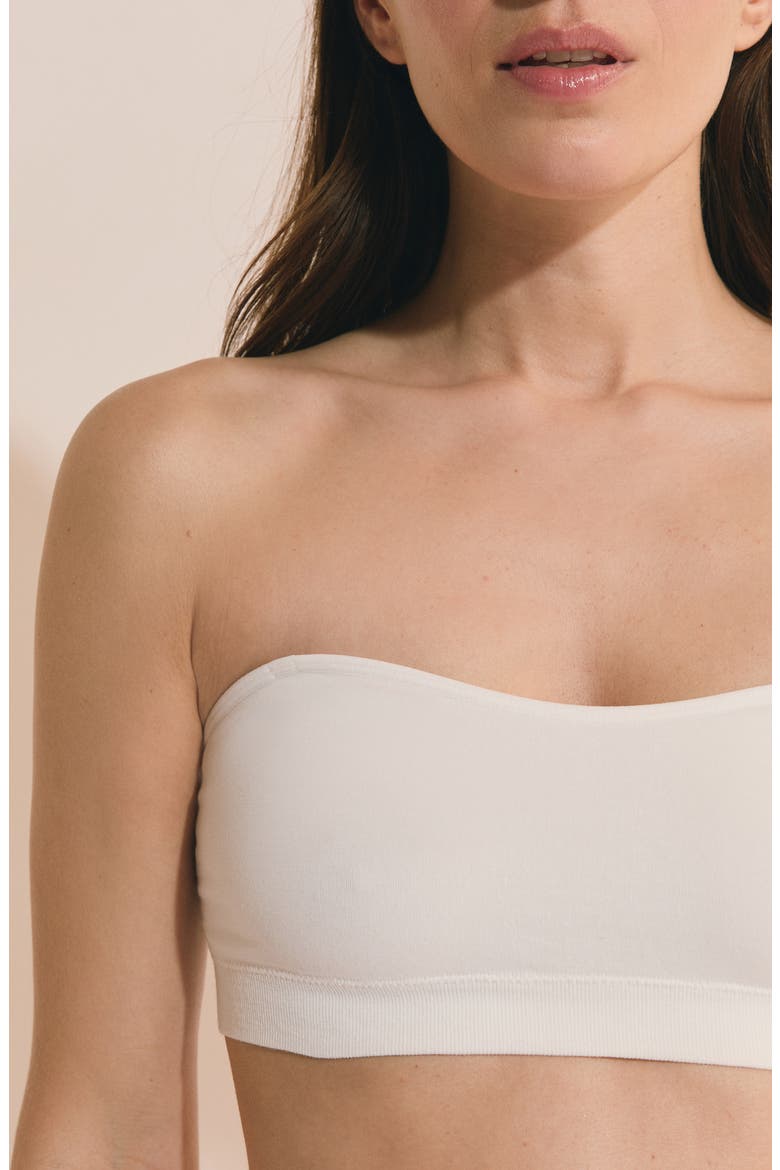 Amande Convertible Bandeau Bra, Alternate, color, ECRU