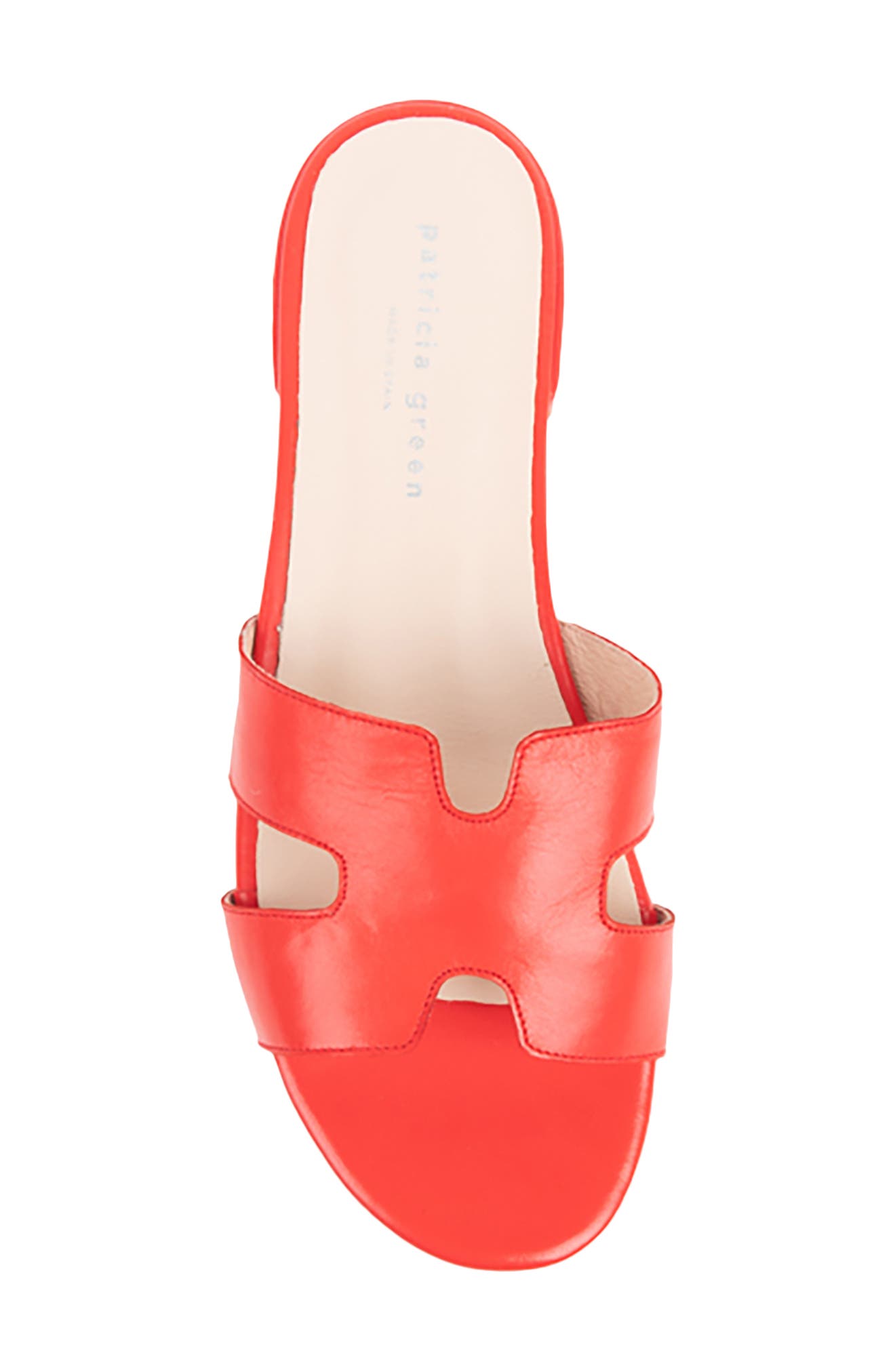 patricia green Hallie Slide Sandal, Alternate, color, Red Leather