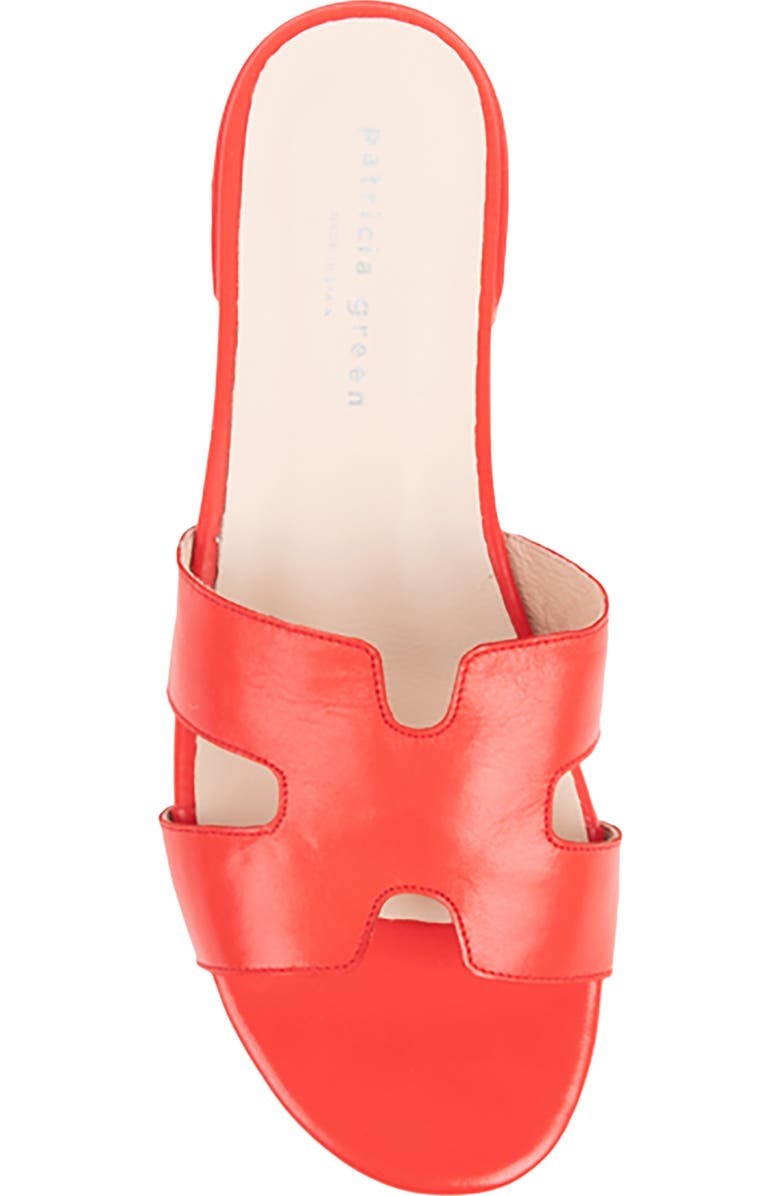 patricia green Hallie Slide Sandal, Alternate, color, Red Leather