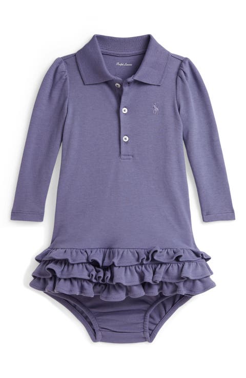 Kids' Long Sleeve Polo Bodysuit
