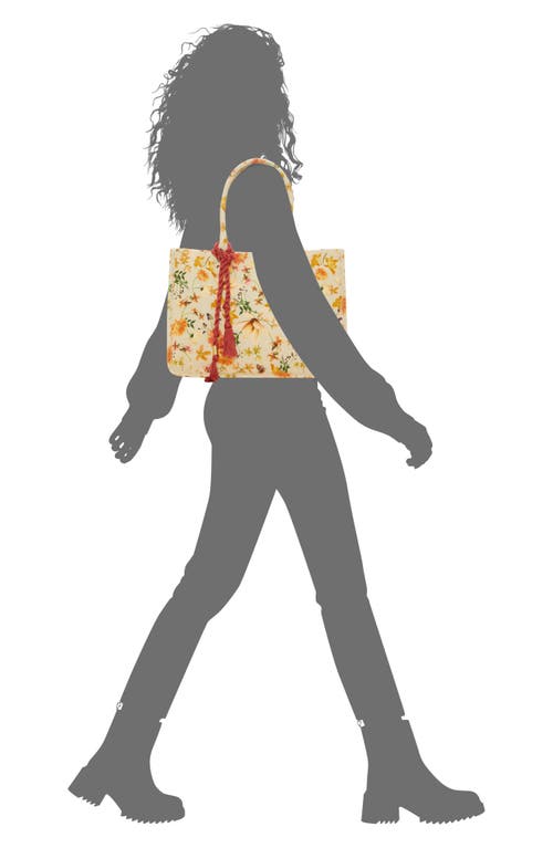 Vince Camuto Orla Canvas Tote In Panna Creme Floral