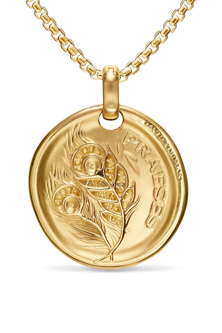 Hera Medallion Amulet, Alternate, color, GOLD