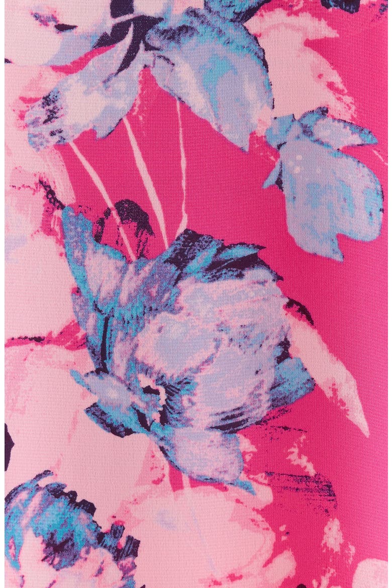 Printed Ruffle Sleeve Top, Alternate, color, PINK PERFECTION MULTI