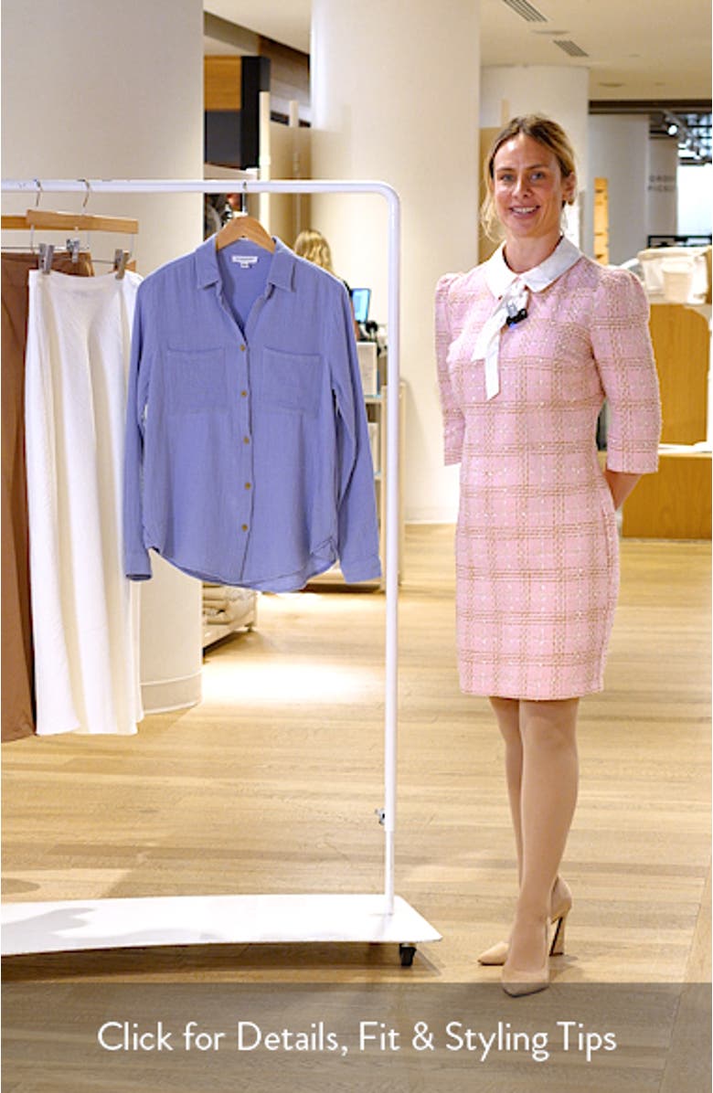 Micaela Cotton Button-Up Shirt, sales video thumbnail