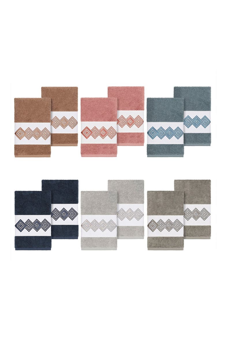 Noah Embellished Hand Towel - Set of 2 - Teal, Alternate, color, TEAL