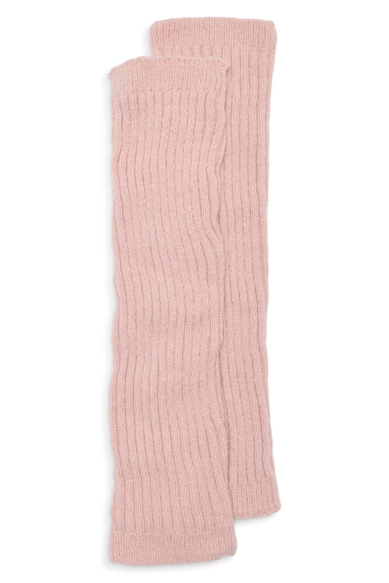 Slouchy Fuzzy Leg Warmers, Main, color, BLUSH