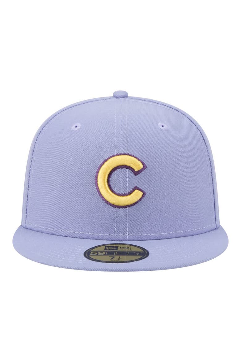 Men's New Era Light Purple Chicago Cubs Lavender Bloom 59FIFTY Fitted Hat, Alternate, color, Light Purple