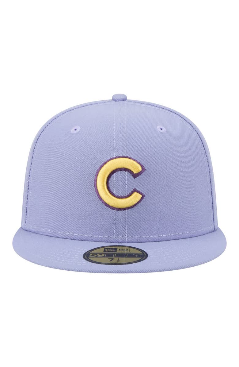 New Era Men's New Era Light Purple Chicago Cubs Lavender Bloom 59FIFTY Fitted Hat, Alternate, color, Light Purple