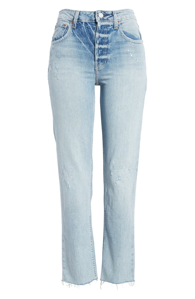 TRAVE Constance High Waist Ankle Straight Leg Jeans, Alternate, color,