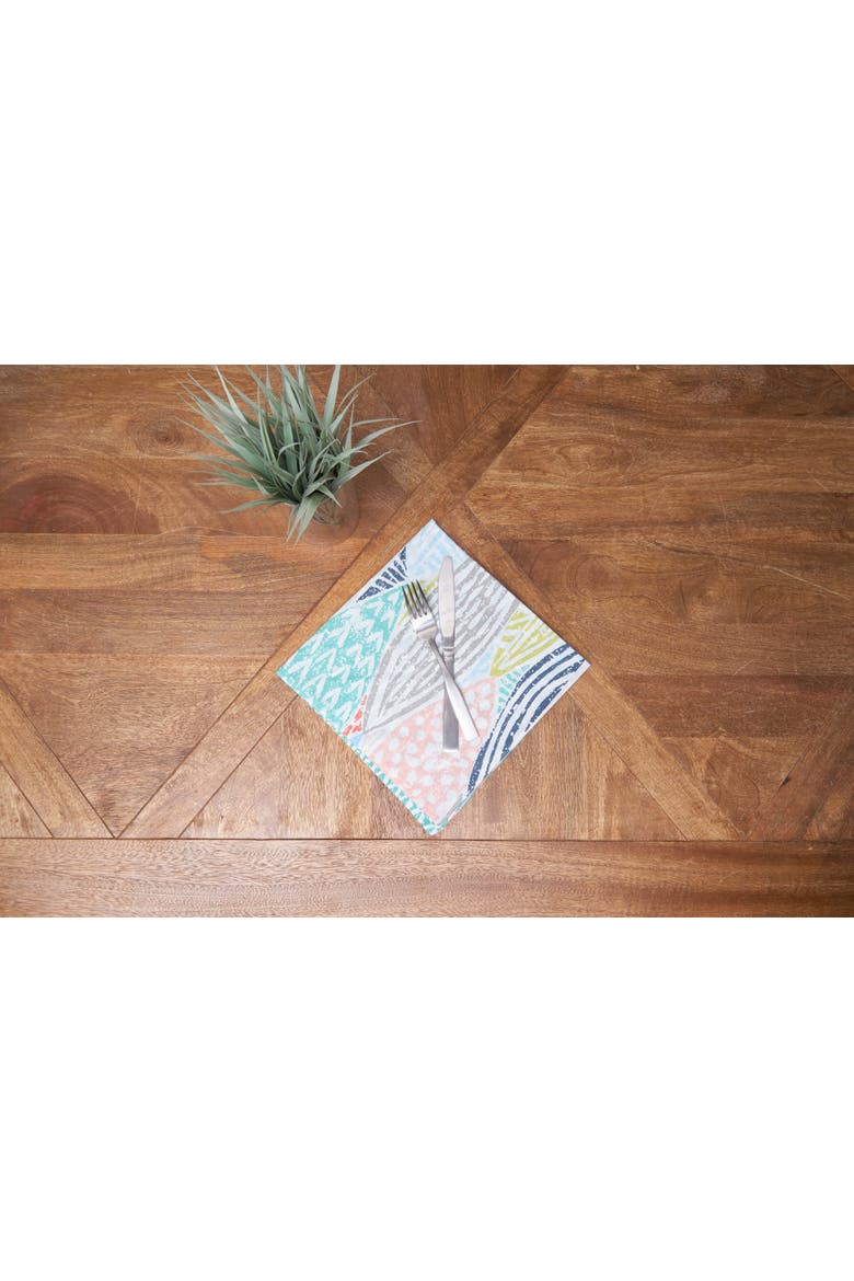 Surfside Sound Cotton Napkins Set of 6 - Nautical Beach, Alternate, color, Blue