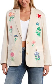 Billy T Blossom Embroidered Blazer