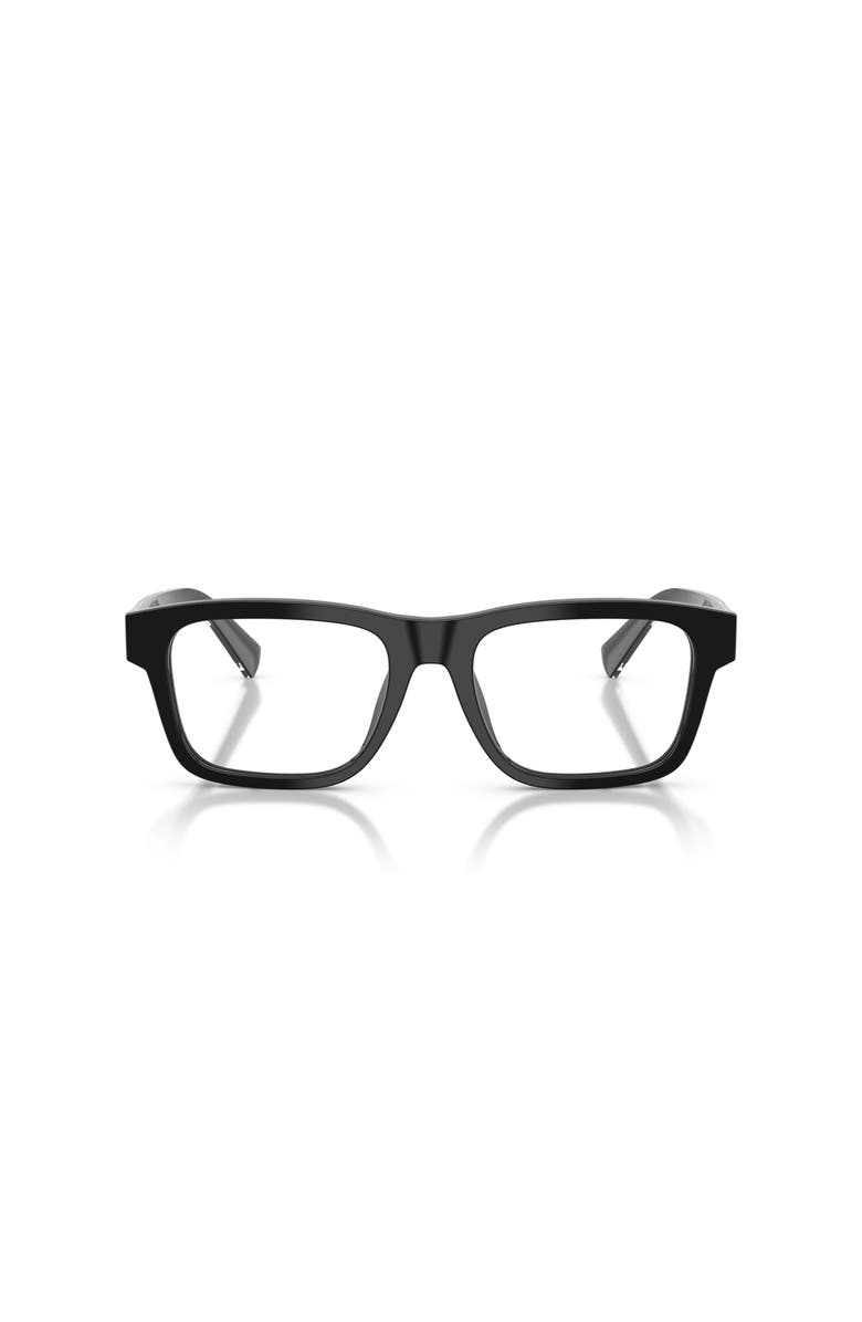 Dolce&Gabbana 51mm Rectangle optical glasses, Alternate, color, Black