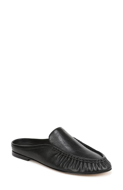 Tevin Ruched Apron Toe Mule (Women)