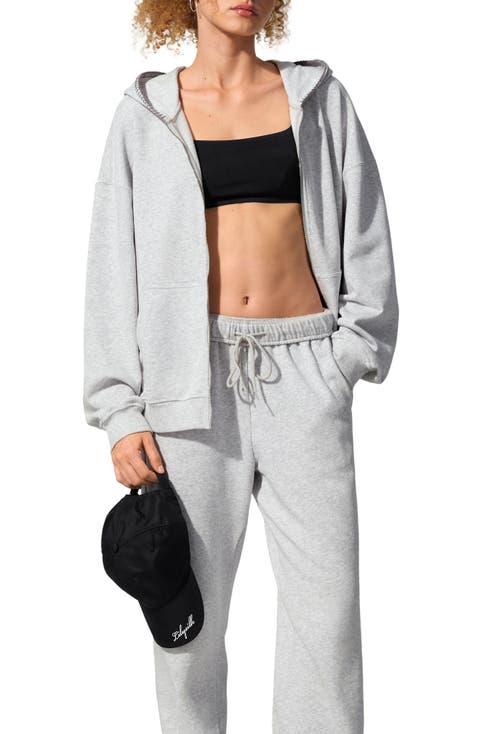 Women's SILKERRY Oversized Seamflow Verge Full-Length Front Zip Hoodie