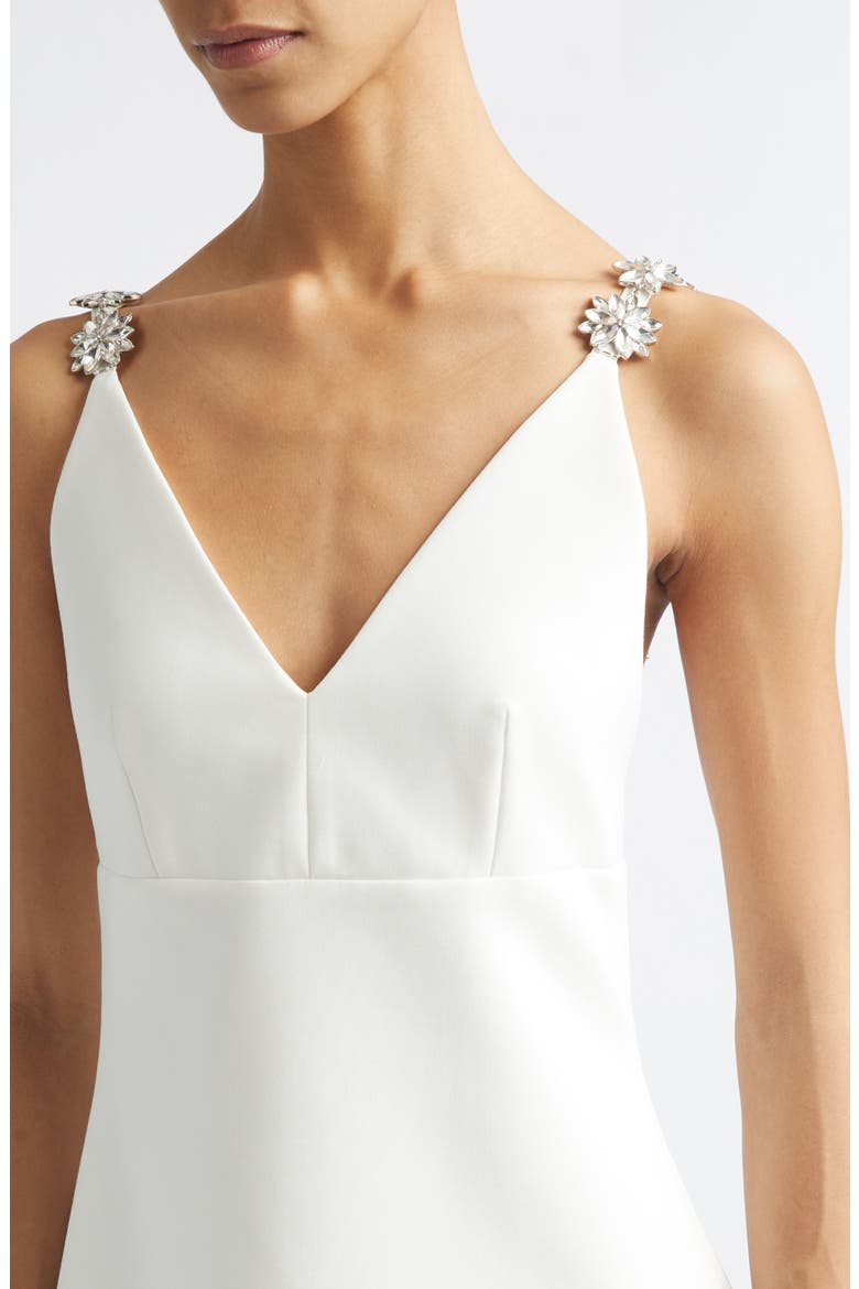 Mattison Rhinestone Strap Minidress, Alternate, color, CREAM