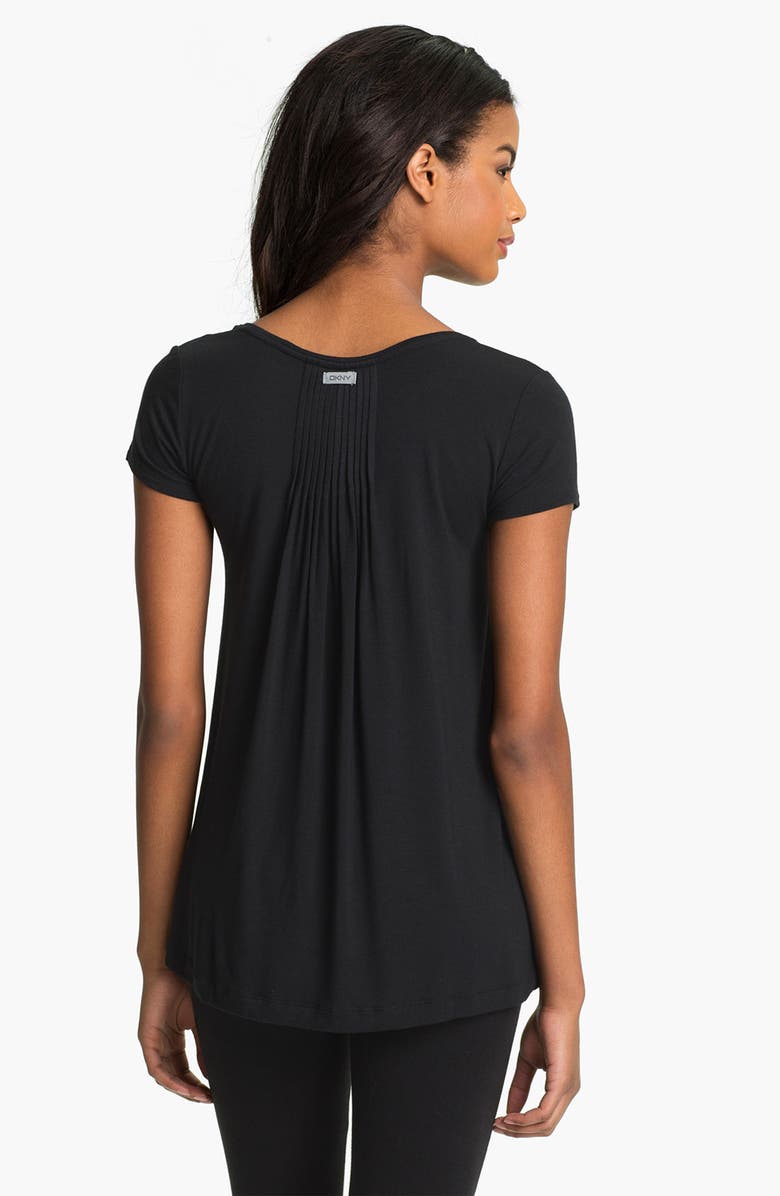 DKNY '7 Easy Pieces' Pintuck Top, Alternate, color, 