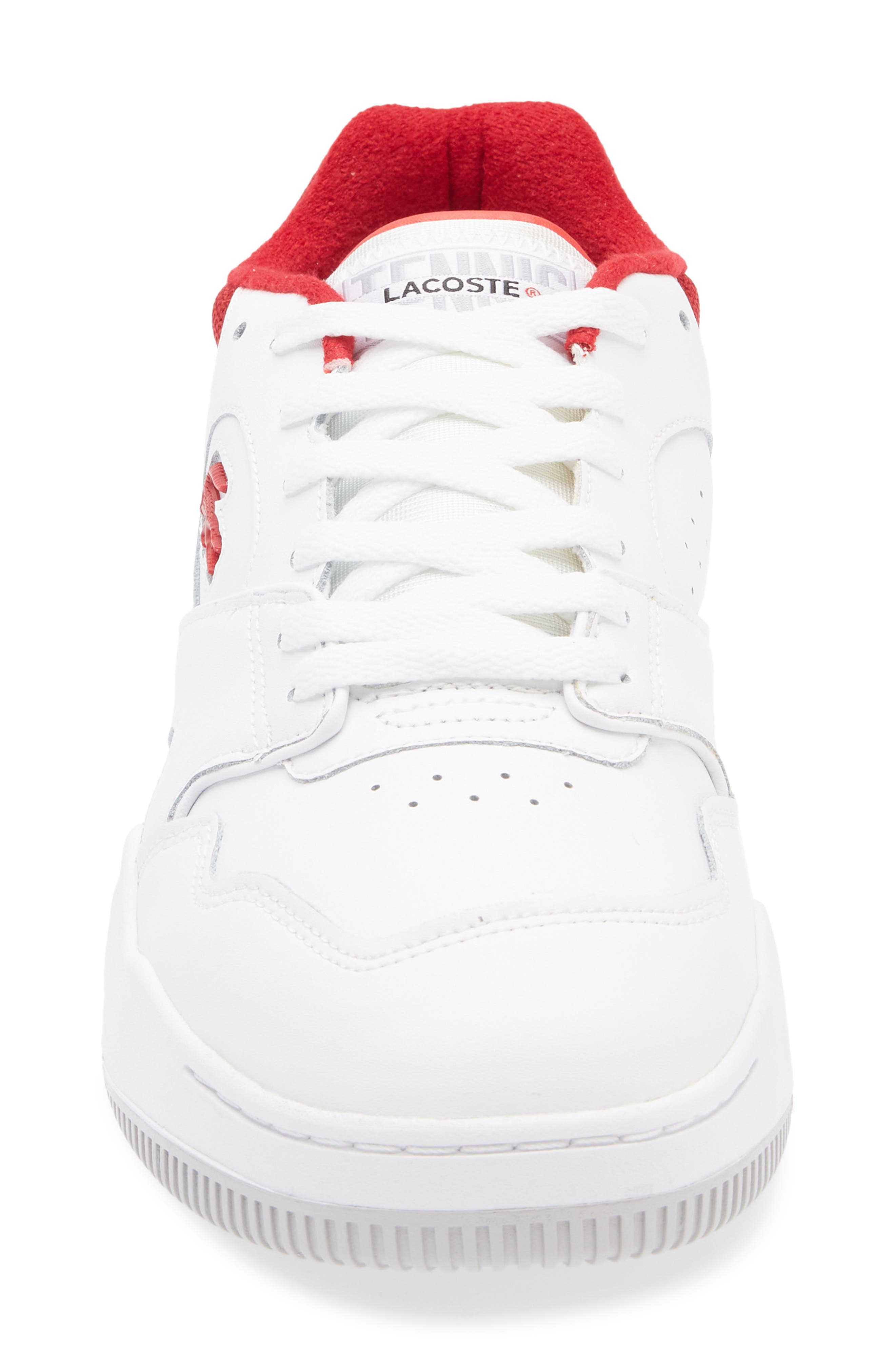 Lacoste Lineshot 124 Sneaker, Alternate, color, White/ Red