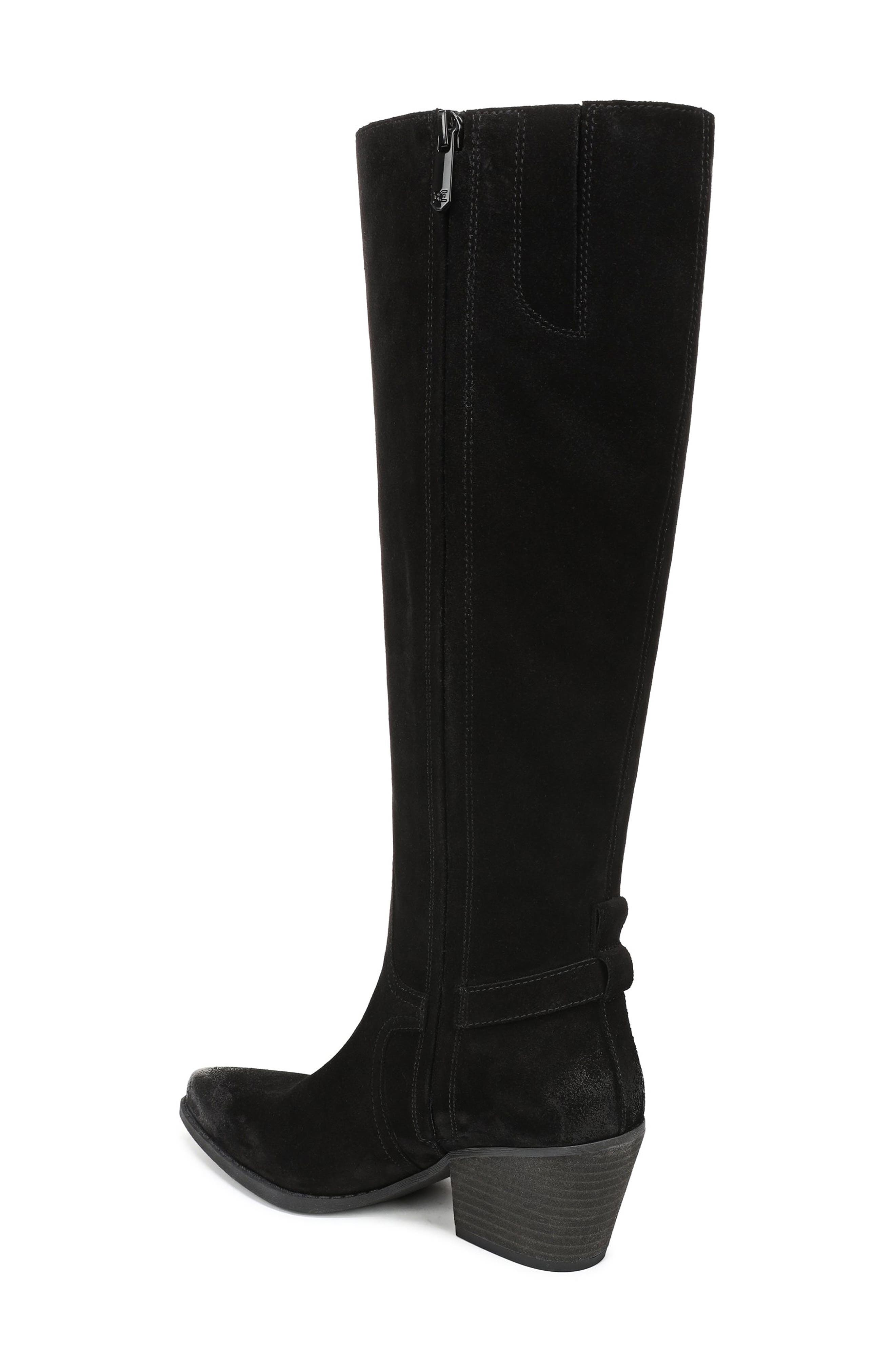 Sam Edelman Wren Buckle Knee High Boot, Alternate, color, Black