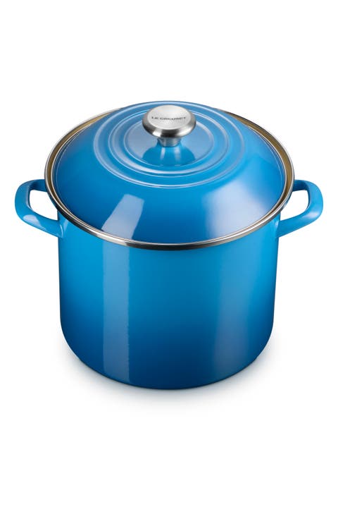 10-Quart Enameled Stainless Steel Stock Pot