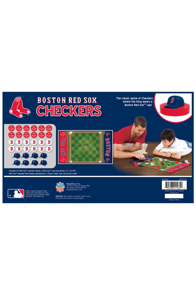 Boston Red Sox Checkers Board Game, Alternate, color, Multicolor