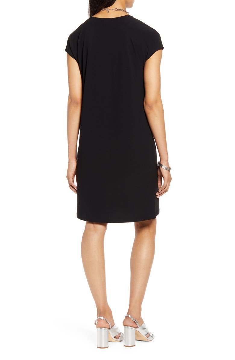 Halogen<sup>®</sup> Cap Sleeve Jersey Shift Dress, Alternate, color, 