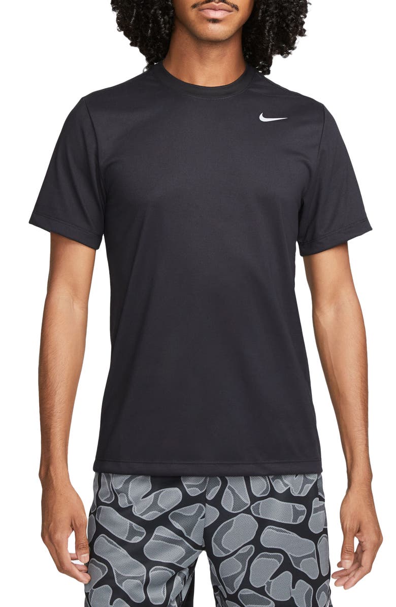 Nike Dri-FIT Legend T-Shirt, Main, color, 010 Black/Mslvr