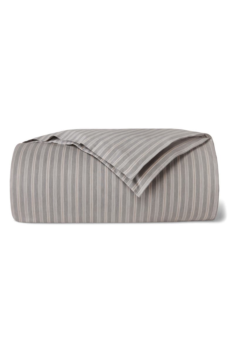 SFERRA Leranto Sateen Duvet Cover, Main, color, Titanium