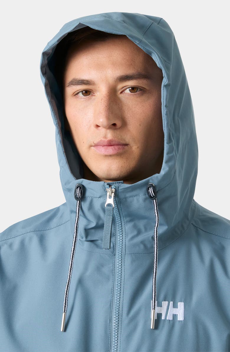 Helly Hansen Sandoy Waterproof Rain Jacket, Alternate, color, Washed Navy