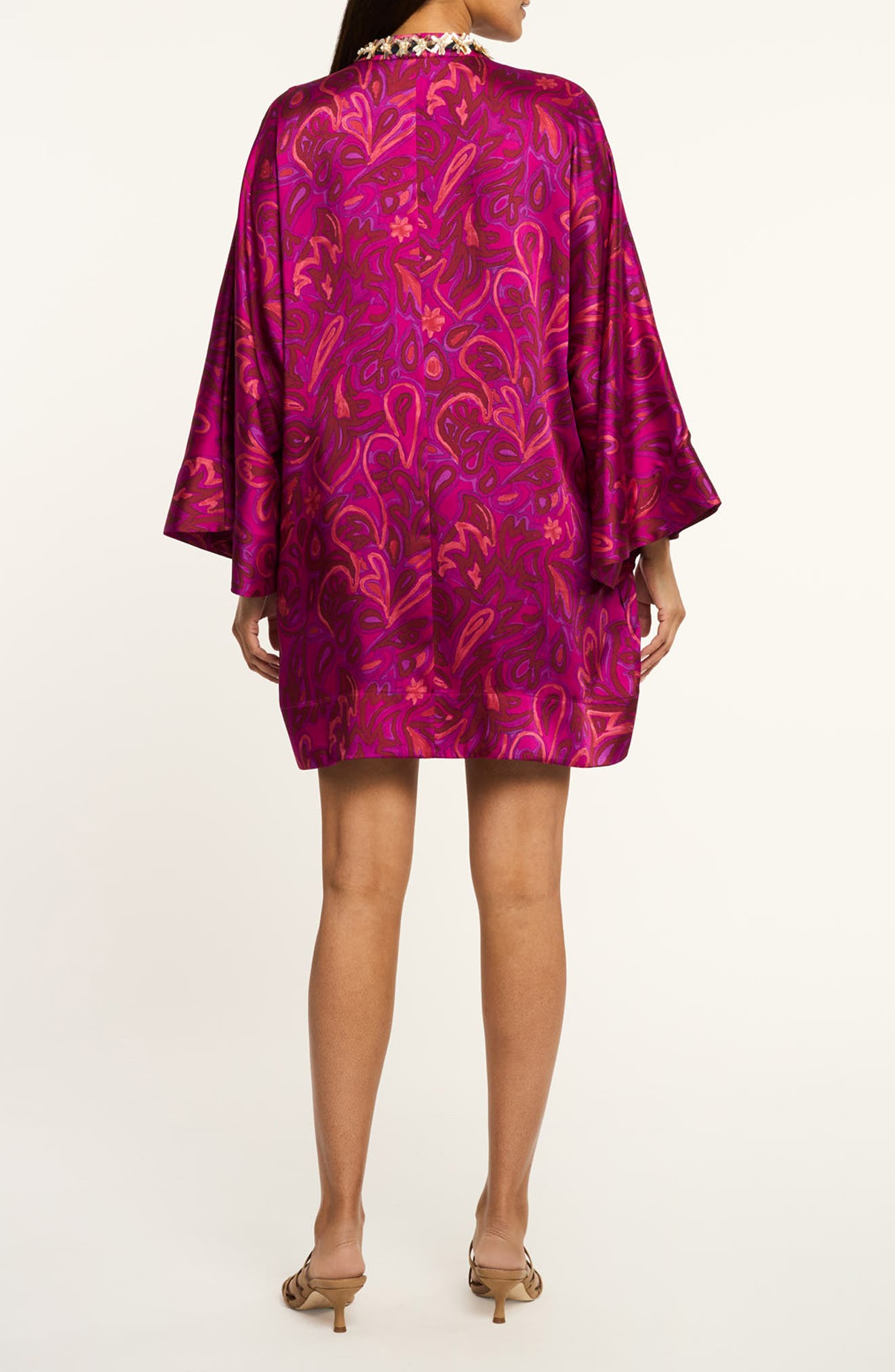 Paisley Bloom Long Sleeve Minidress - image 2