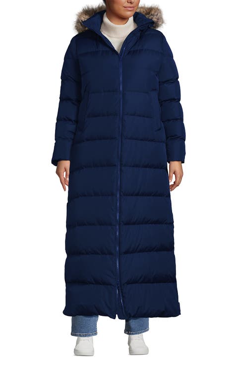 Plus Size Max 600 Down Long Maxi Coat