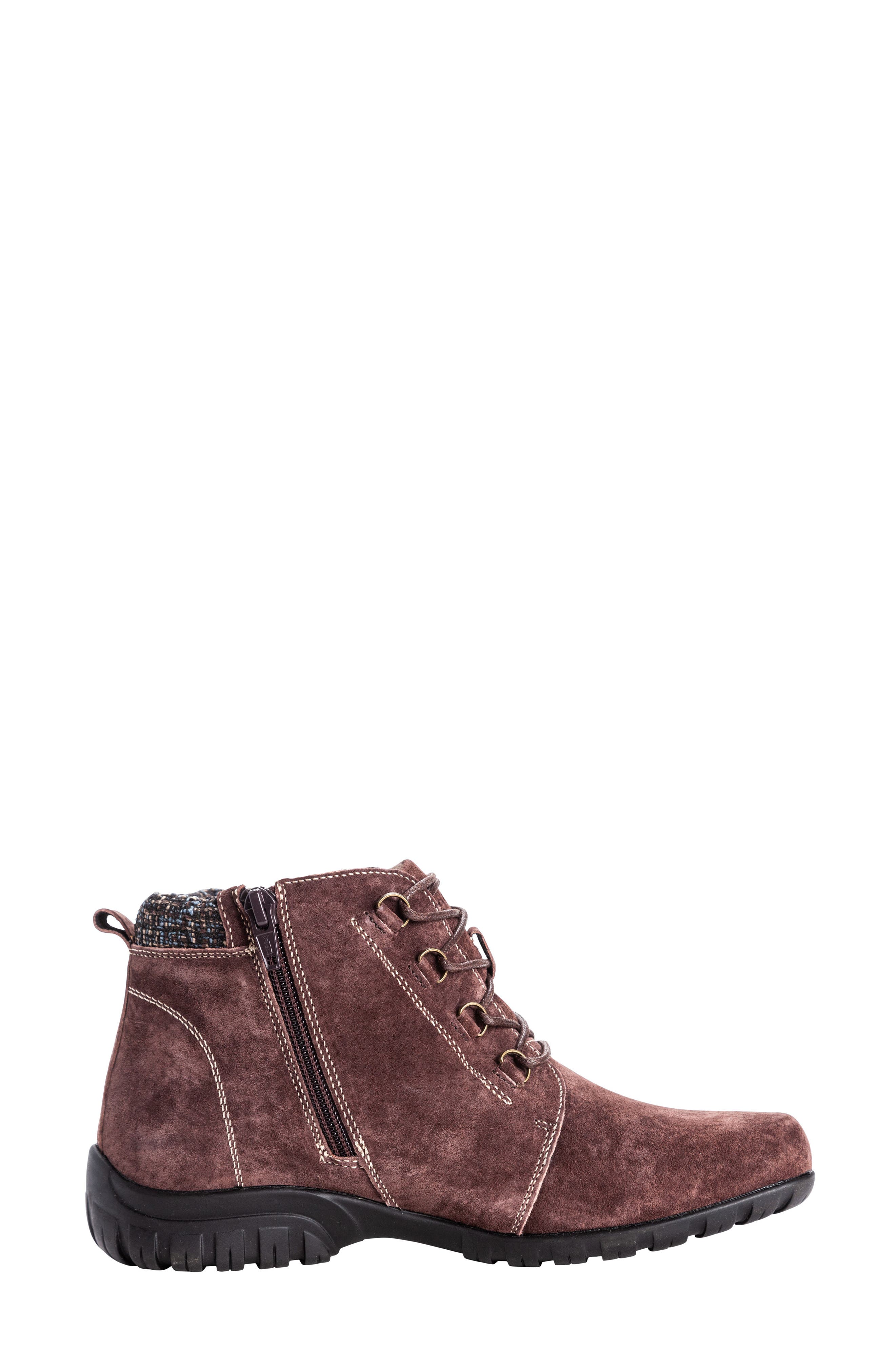 Delaney Water Resistant Bootie, Alternate, color, BROWN