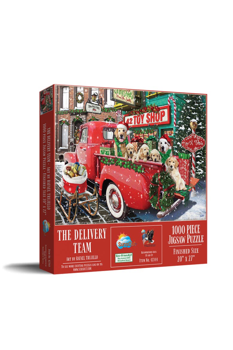 The Delivery Team 1000 piece Jigsaw Puzzle for Adults, Main, color, Multicolor