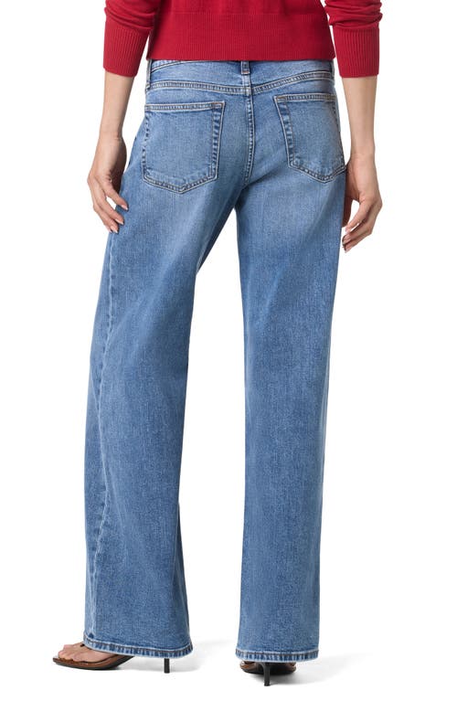 Joe's Low Rise Wide Leg Jeans In Blue