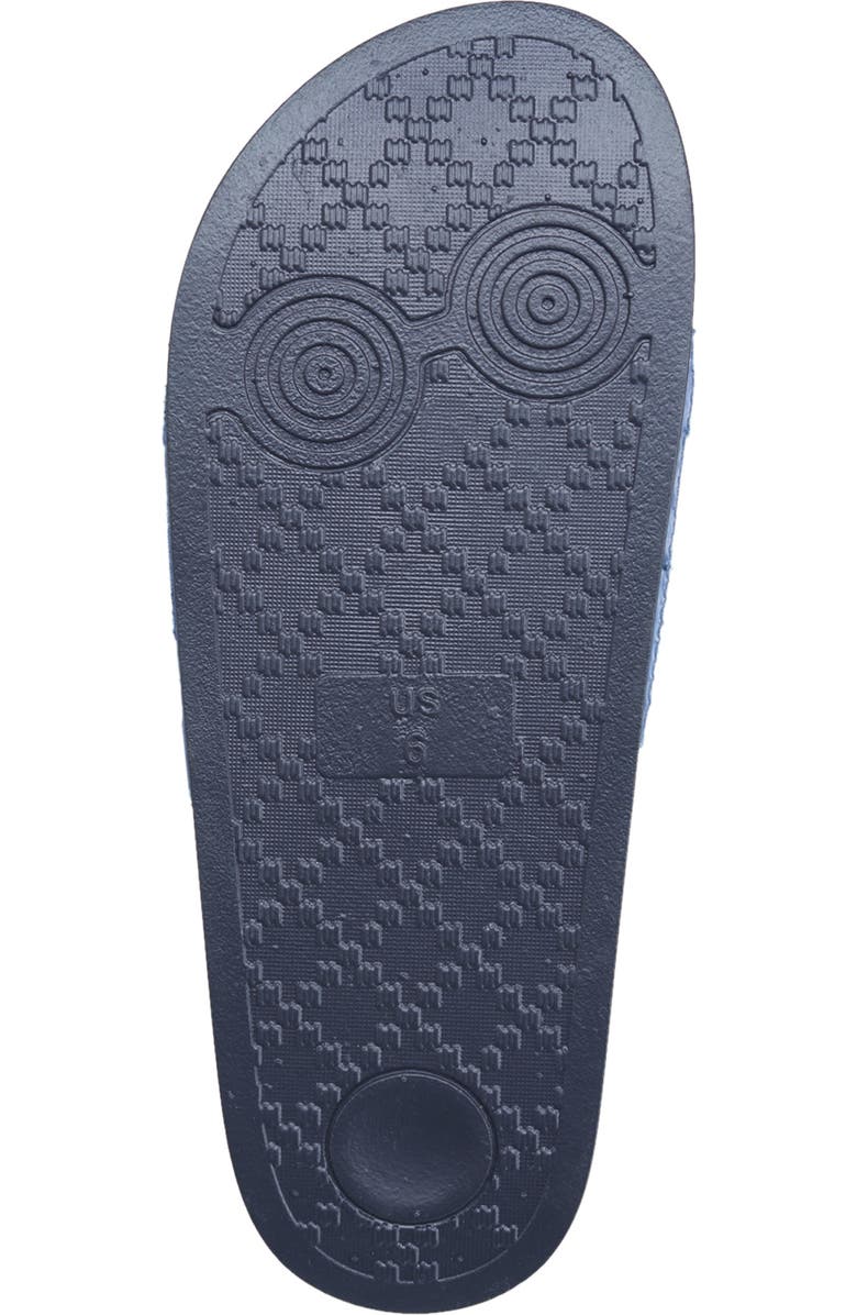 True Religion Spice Pool Slide, Alternate, color, Denim