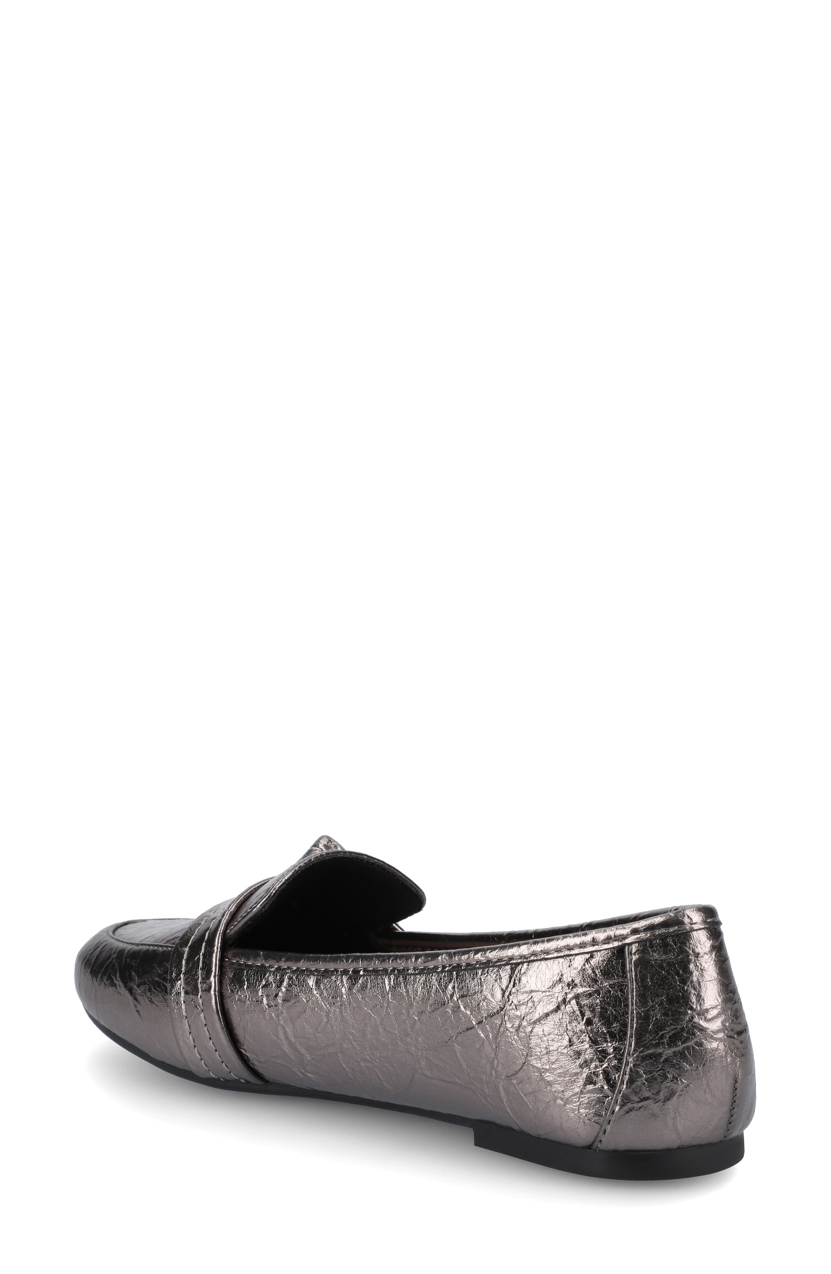 Marci Knotted Strap Loafer - Wide Width Available, Alternate, color, CRINKLE/PEWTER