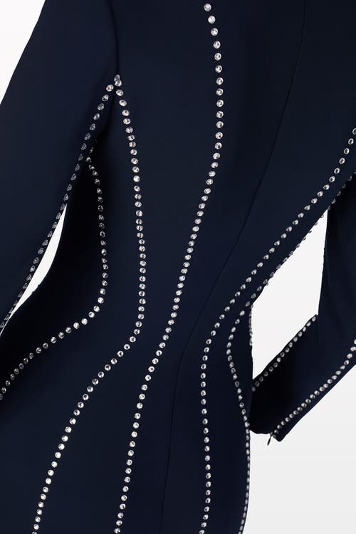 Jenny Packham Victoire Rhinestone-embellished Maxi Gown In Black