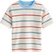 NEXT Kids' Oversize Stripe Cotton Ringer T-Shirt