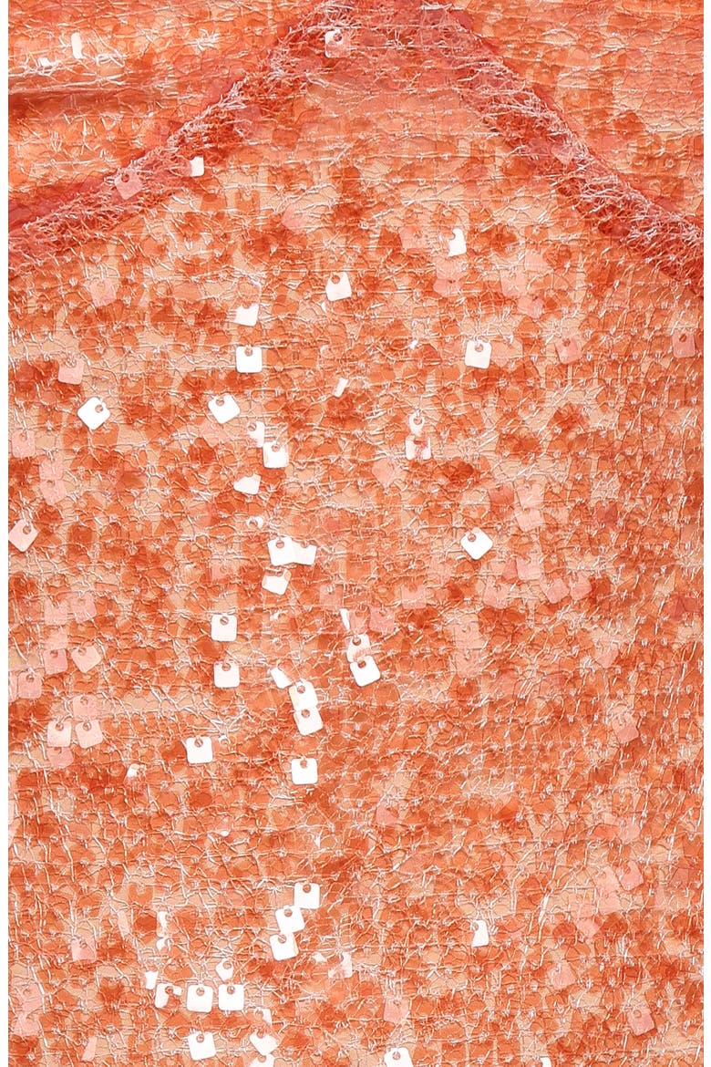 Eisley Halter Midi Dress, Alternate, color, ORANGE SEQUIN