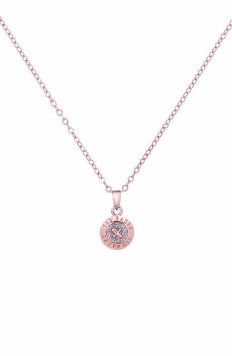 Elvina Enamel Mini Button Pendant Necklace