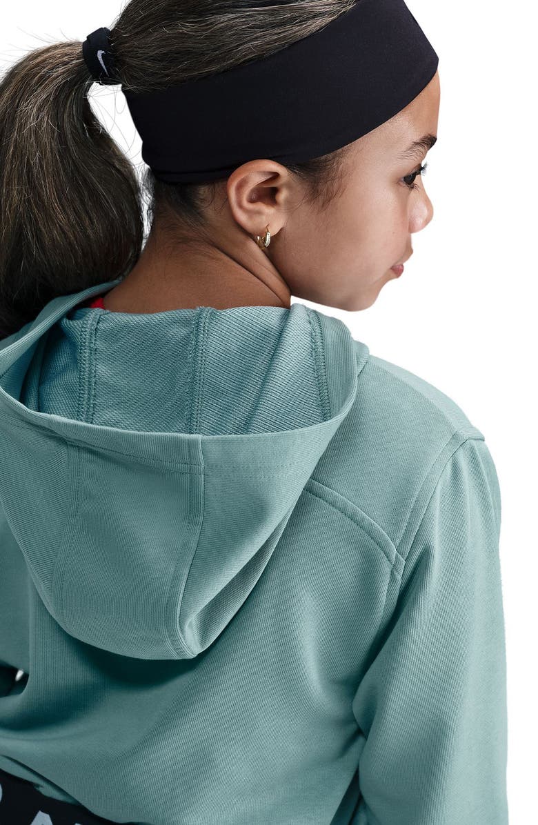 Nike Kids' Dri-FIT Zip-Front Hoodie, Alternate, color, Cannon/ Cannon/ Black/ White