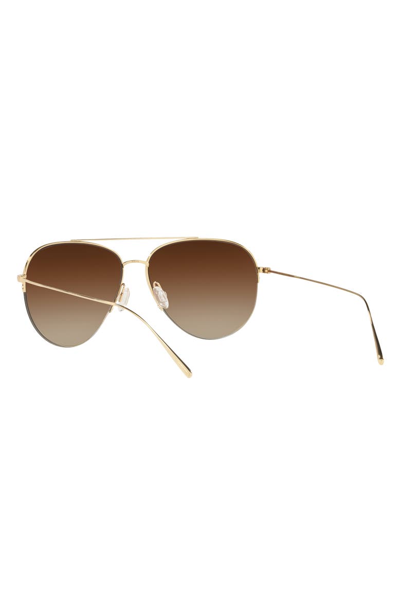 Oliver Peoples Cleamons 60mm Gradient Pilot Sunglasses, Alternate, color, 
