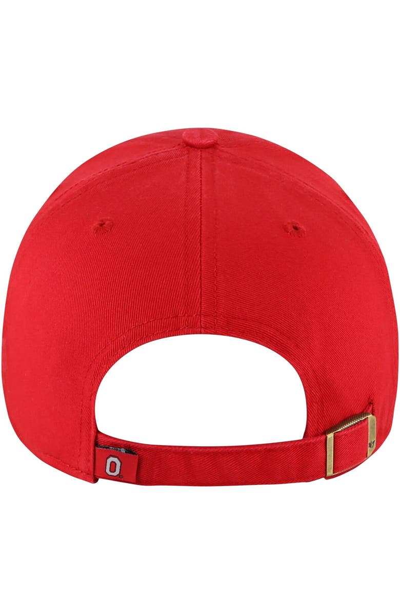 '47 Women's '47 Scarlet Ohio State Buckeyes Sidney Clean Up Adjustable Hat, Alternate, color, Scarlet